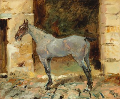 係留馬;馬の結び、1881年 作： Henri de Toulouse Lautrec