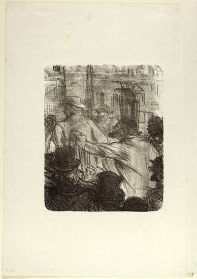 Au Pied du Sinaï の織物市場、クラクフ 作： Henri de Toulouse Lautrec