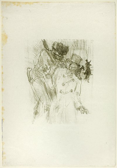 Au Pied du Sinaï からの Schlomé Fuss の逮捕 作： Henri de Toulouse Lautrec