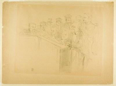 アートン裁判（一皿目） 作： Henri de Toulouse Lautrec