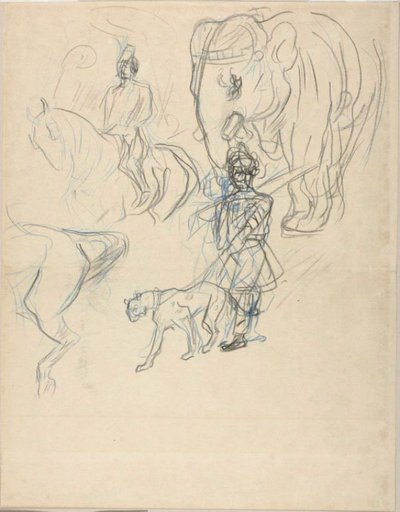 ラジャのコルテッジ 作： Henri de Toulouse Lautrec