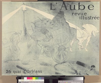夜明け、1896 作： Henri de Toulouse Lautrec