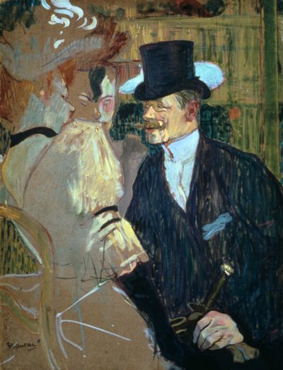 ムーランルージュのイギリス人、1892年 作： Henri de Toulouse Lautrec