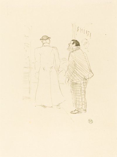 ジョーダンとブラウンの最初のベンダー 作： Henri de Toulouse Lautrec