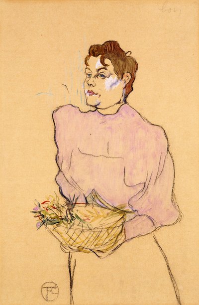 フラワーセラー、1894 作： Henri de Toulouse Lautrec