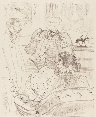 The Forfeit La gage、1897 年。 作： Henri de Toulouse Lautrec