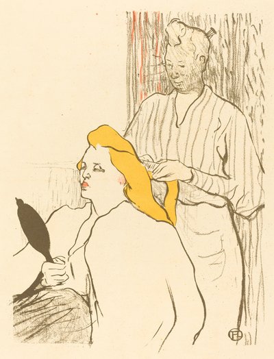 ヘアドレッサー - フリーシアターのプログラム ヘアドレッサー - フリーシアターのプログラム、1893年。 作： Henri de Toulouse Lautrec