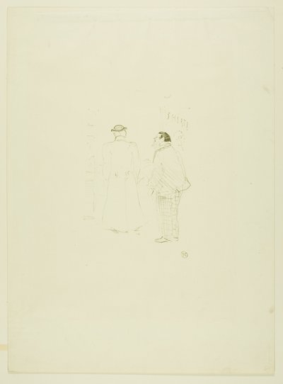 Jourdan and Brown の主任セールスマン 作： Henri de Toulouse Lautrec