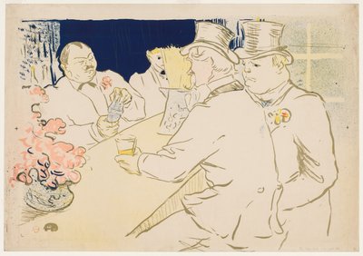 アイルランドとアメリカのバー、Rue Royale 作： Henri de Toulouse Lautrec