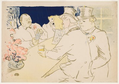 アイルランドとアメリカのバー、ロワイヤル通り、1896年。 作： Henri de Toulouse Lautrec
