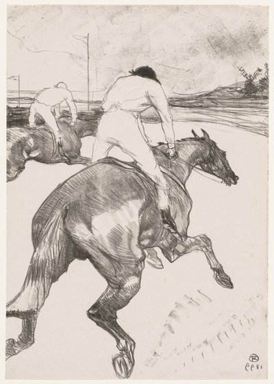 ジョッキー 作： Henri de Toulouse Lautrec