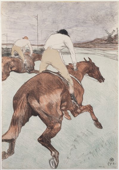 ザ・ジョッキー 作： Henri de Toulouse-Lautrec