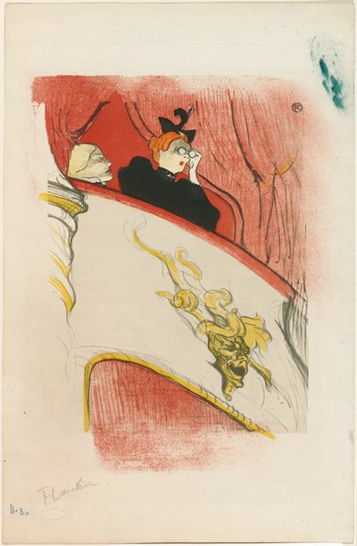 金仮面のロージェ 作： Henri de Toulouse Lautrec