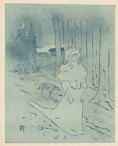 マナーレディまたはオーメン（シャトレーヌまたはトキシン） 作： Henri de Toulouse Lautrec