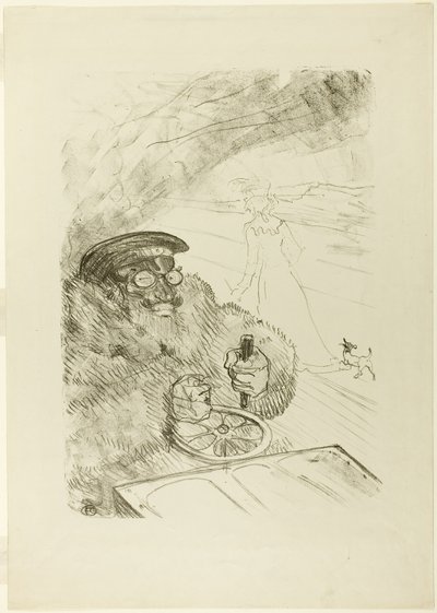 運転手 作： Henri de Toulouse Lautrec