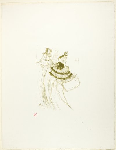 ザ オールド ジェントルメン 作： Henri de Toulouse Lautrec
