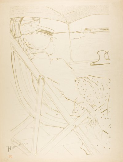 キャビン54の乗客—クルーズ 作： Henri de Toulouse Lautrec