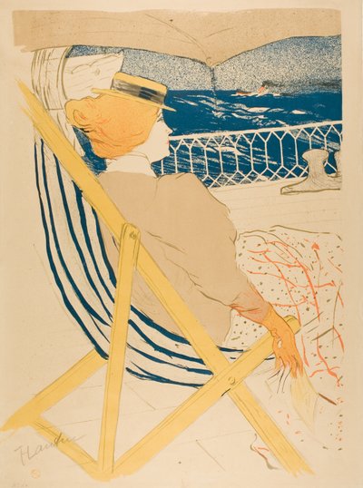キャビン54の乗客—クルーズ 作： Henri de Toulouse Lautrec