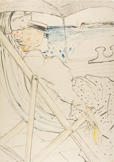 キャビン54の乗客—クルーズ 作： Henri de Toulouse Lautrec