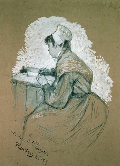 「サンラザールの作者、1886年から89年まで」、パリのビブリオテークナシオナル（鉛筆とガッシュ）で現在「ルミルトン」に掲載されたドローイングの可能な研究 作： Henri de Toulouse Lautrec
