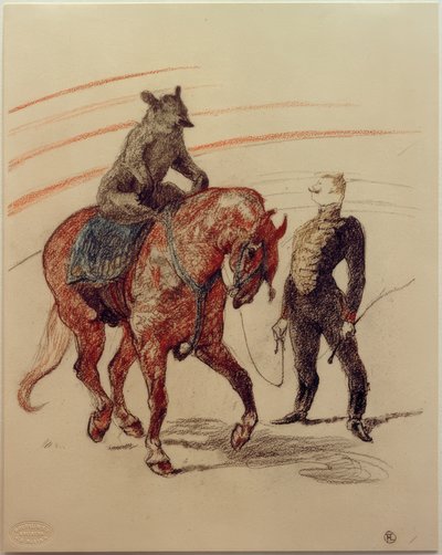 パネルでのクマの仕事 作： Henri de Toulouse Lautrec