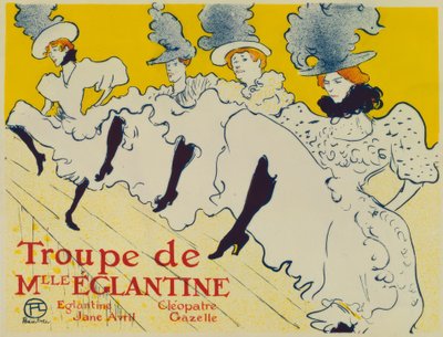 トループ・ド・ムレエグランティン-エグランティン-ジェーンアヴリル-クレオパ 作： Henri de Toulouse Lautrec