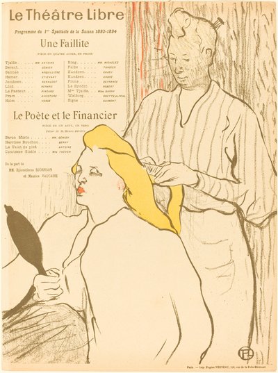 倒産; 詩人と金融家 作： Henri de Toulouse Lautrec