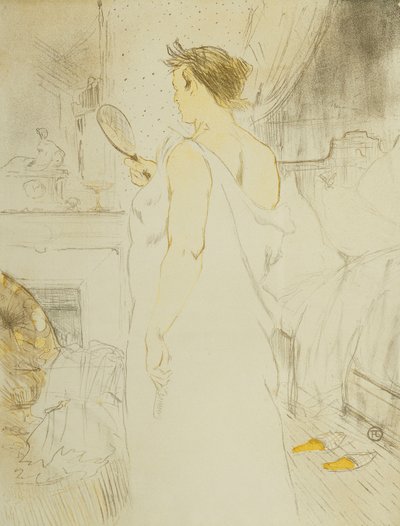 女性アイス-アイスハンド; Ice Woman-La Glace a Main、プレートVI from Elles、1896 作： Henri de Toulouse Lautrec