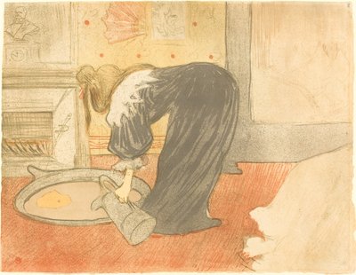 湯船の女 (Femme au tub) 作： Henri de Toulouse Lautrec