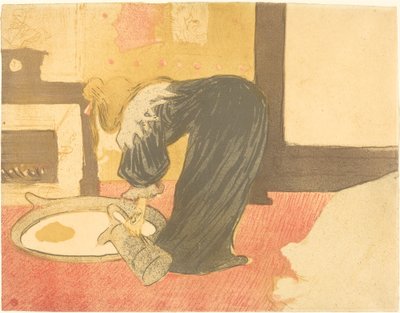 Tub Femme au Tubの女性、1896年。 作： Henri de Toulouse Lautrec