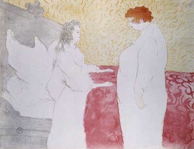 ベッドの女、プロフィール-エルズのリトルレバー;ベッドの女、プロフィール-Elles、1896年のAu Petit Lever 作： Henri de Toulouse Lautrec