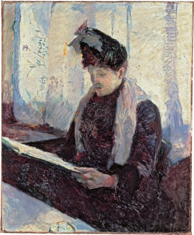 カフェにいる女性 作： Henri de Toulouse Lautrec