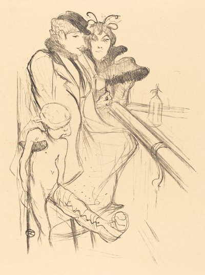 負傷したエロス・エロス・ヴァンネ、1894年。 作： Henri de Toulouse Lautrec