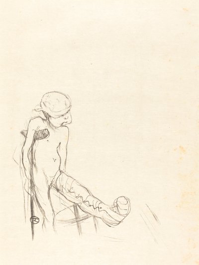 負傷したエロス・エロス・ヴァンネ、1894年。 作： Henri de Toulouse Lautrec