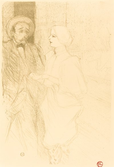 困難な時代のヤーネとメイヤー 困難な時代のヤーネとメイヤー、1895年。 作： Henri de Toulouse Lautrec