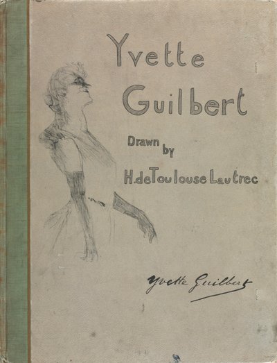 イヴェットギルバート-英語シリーズ：カバー、1898年。 作： Henri de Toulouse Lautrec