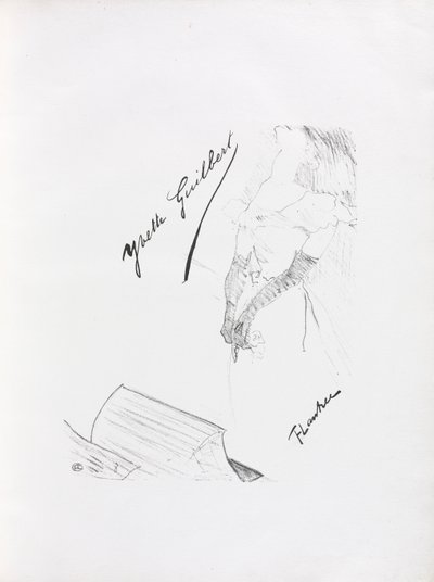 Yvette Guilbert-English シリーズ: 口絵 作： Henri de Toulouse Lautrec