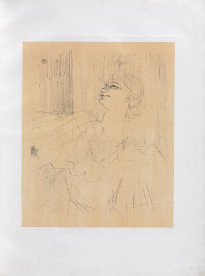 Yvette Guilbert-English シリーズ: メニルモンタン ド ブリュアン 作： Henri de Toulouse Lautrec