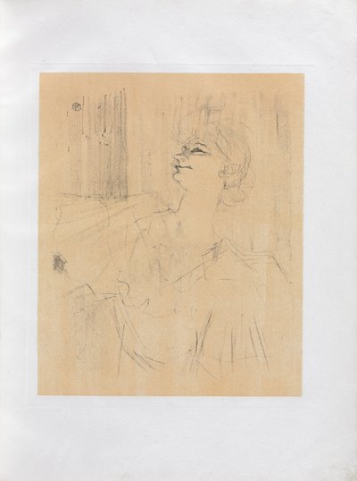 イヴェットギルバート-英語シリーズ：メニルモンタンドブラント、1898年。 作： Henri de Toulouse Lautrec
