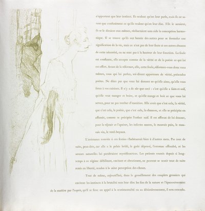 イヴェット・ギルベール-フレンチ シリーズ: No. 11 作： Henri de Toulouse Lautrec