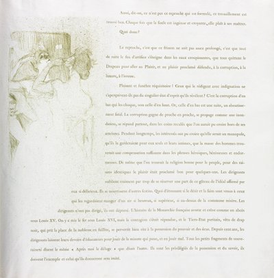イヴェットギルバート-フランスシリーズ：No. 13、1894。 作： Henri de Toulouse Lautrec