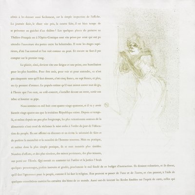 イヴェット・ギルバート＝フレンチシリーズ：No.5 作： Henri de Toulouse Lautrec