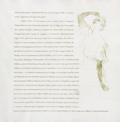 イヴェット・ギルバート＝フレンチシリーズ：No.7 作： Henri de Toulouse Lautrec