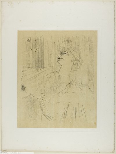 イヴェット・ギルバート—メニルモンタン・ド・ブリュアン、『イヴェット・ギルバート』より 作： Henri de Toulouse Lautrec
