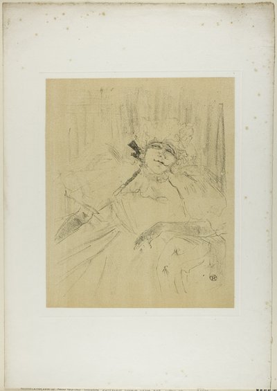 イヴェット・ギルバート—古い歌、イヴェット・ギルバートより 作： Henri de Toulouse Lautrec