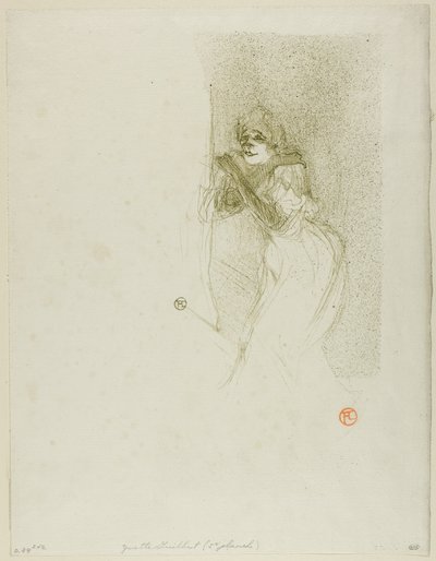 イヴェット・ギルバート 作： Henri de Toulouse Lautrec