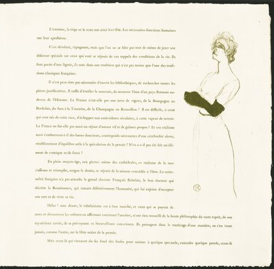 イヴェット・ギルベール 作： Henri de Toulouse Lautrec
