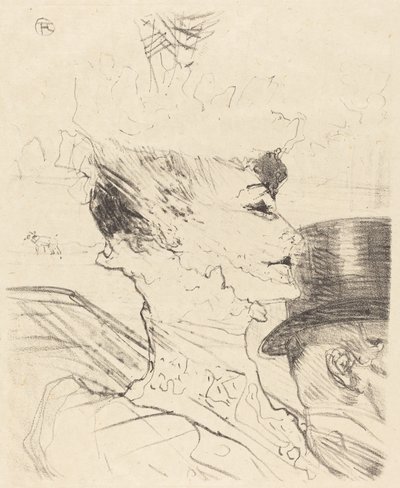 イヴェット・ギルバート、1896年。 作： Henri de Toulouse Lautrec