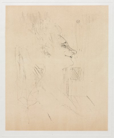 酩酊状態のイヴェット・ギルバート 作： Henri de Toulouse Lautrec