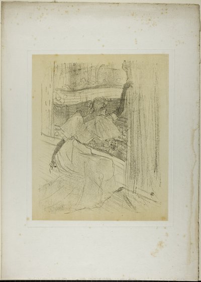 お辞儀をするイヴェット・ギルバート、『イヴェット・ギルバート』より 作： Henri de Toulouse Lautrec